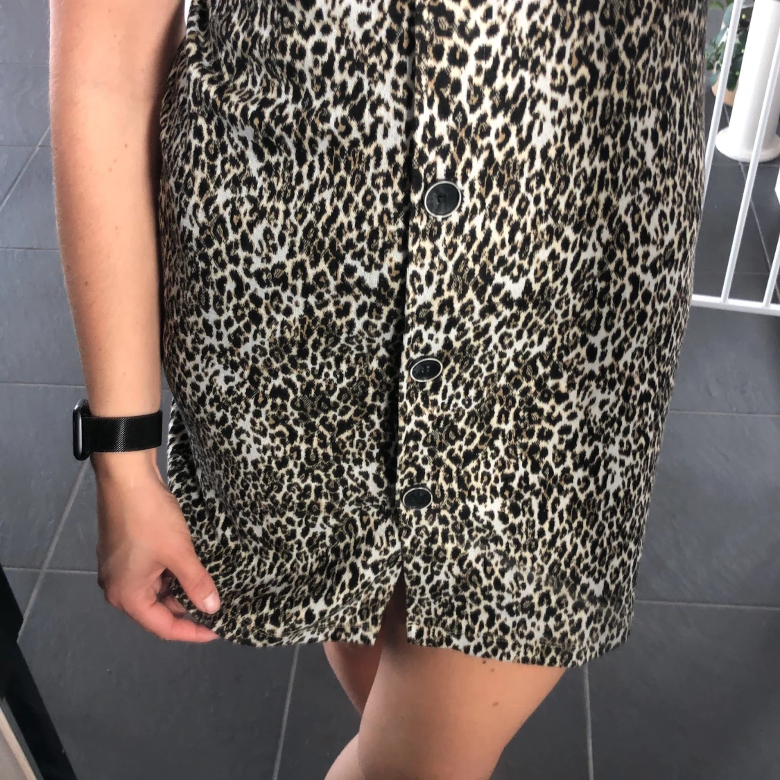 Leopardmönstrad klänning från Zara stl S - 91