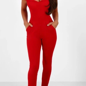 Jumpsuit slutsåld!  - Jumpsuit i storlek s. Slutsåld!! Stretchig. Med guld-dragkedja i ryggen. Vadderade kupor så man behöver ej ha bh på sig. Budgivning, buda i kommentarerna! Köparen står för frakt.