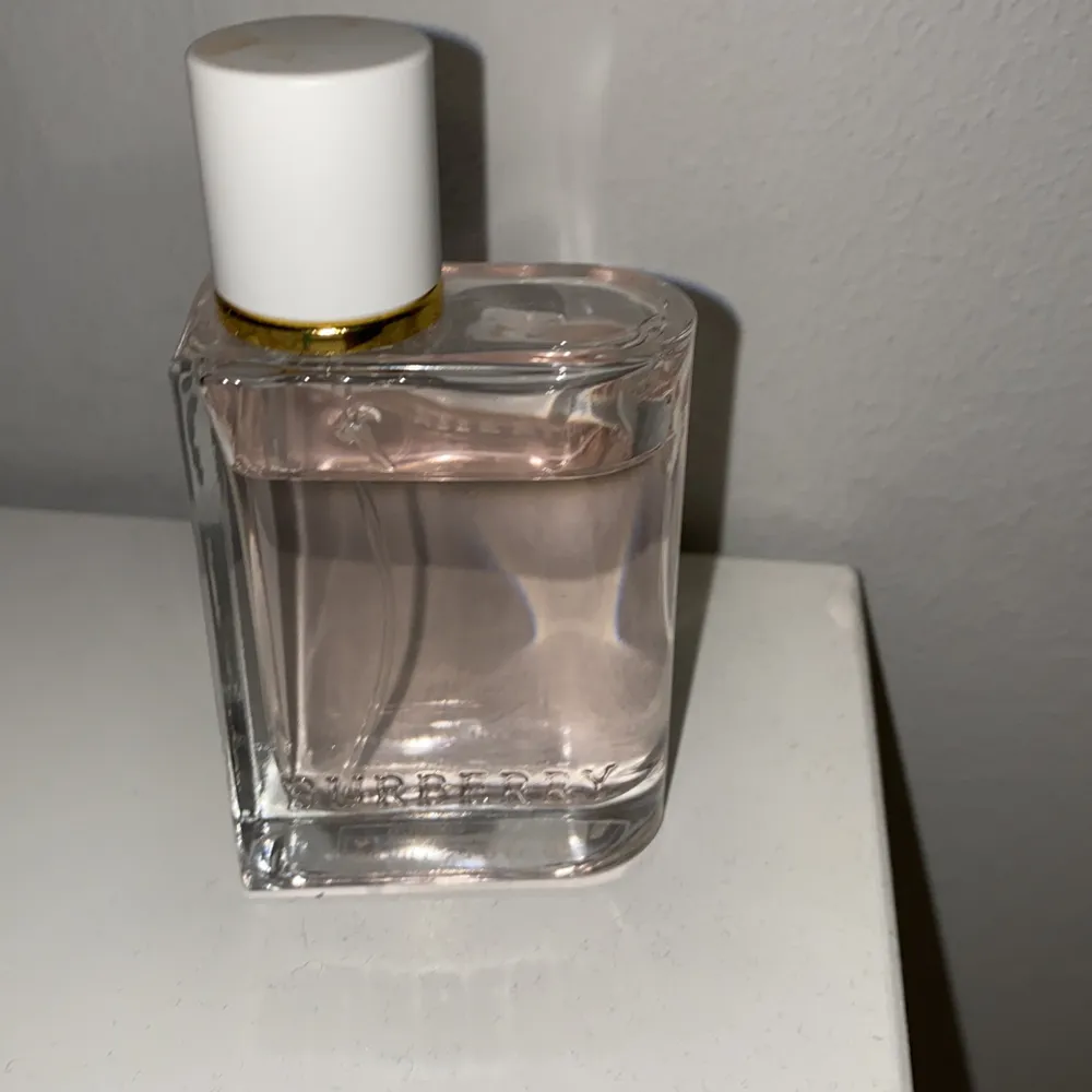 köpte i våras använder inte. Fräsch typisk vår parfym feminin i doften. Håller bra. Övrigt.