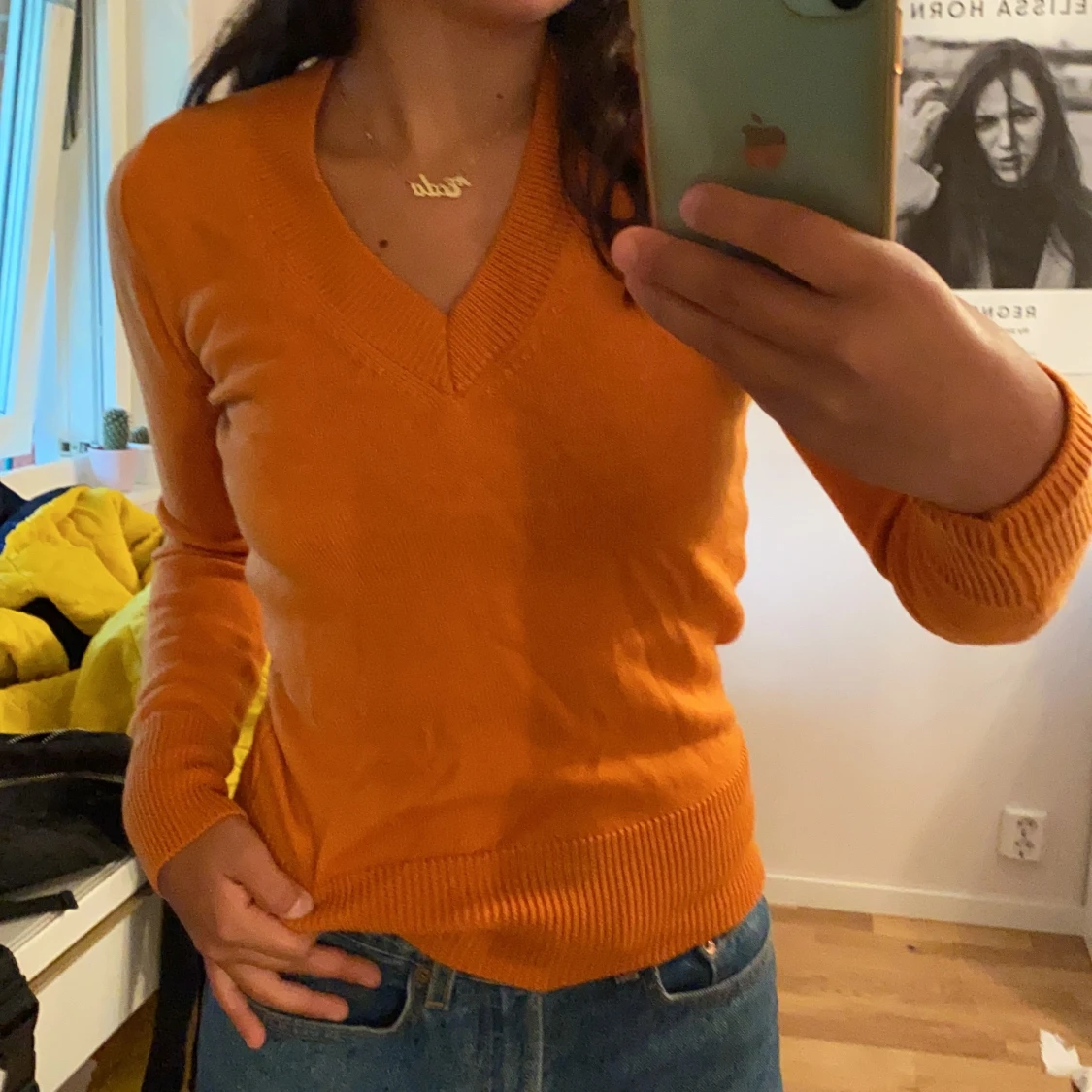 Höstig v-ringad tröja - 90