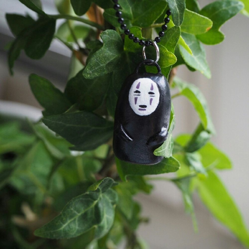 handmade polymer clay pendent for necklace or keyholder (monster from japanese animation spirited away) / kan göras på beställning / du kan titta mer på Facebook : mimi_accessoarer☺. Accessoarer.