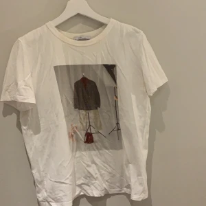 Zara t-shirt  - Vanlig basic tröja med fint tryck . Använd 1-3 ggn. Fint skick. 