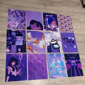 Bilder till vägg  - Lila färgade bilder som man kan ha på väggen.  📦💜 Vissa bilder är sålda