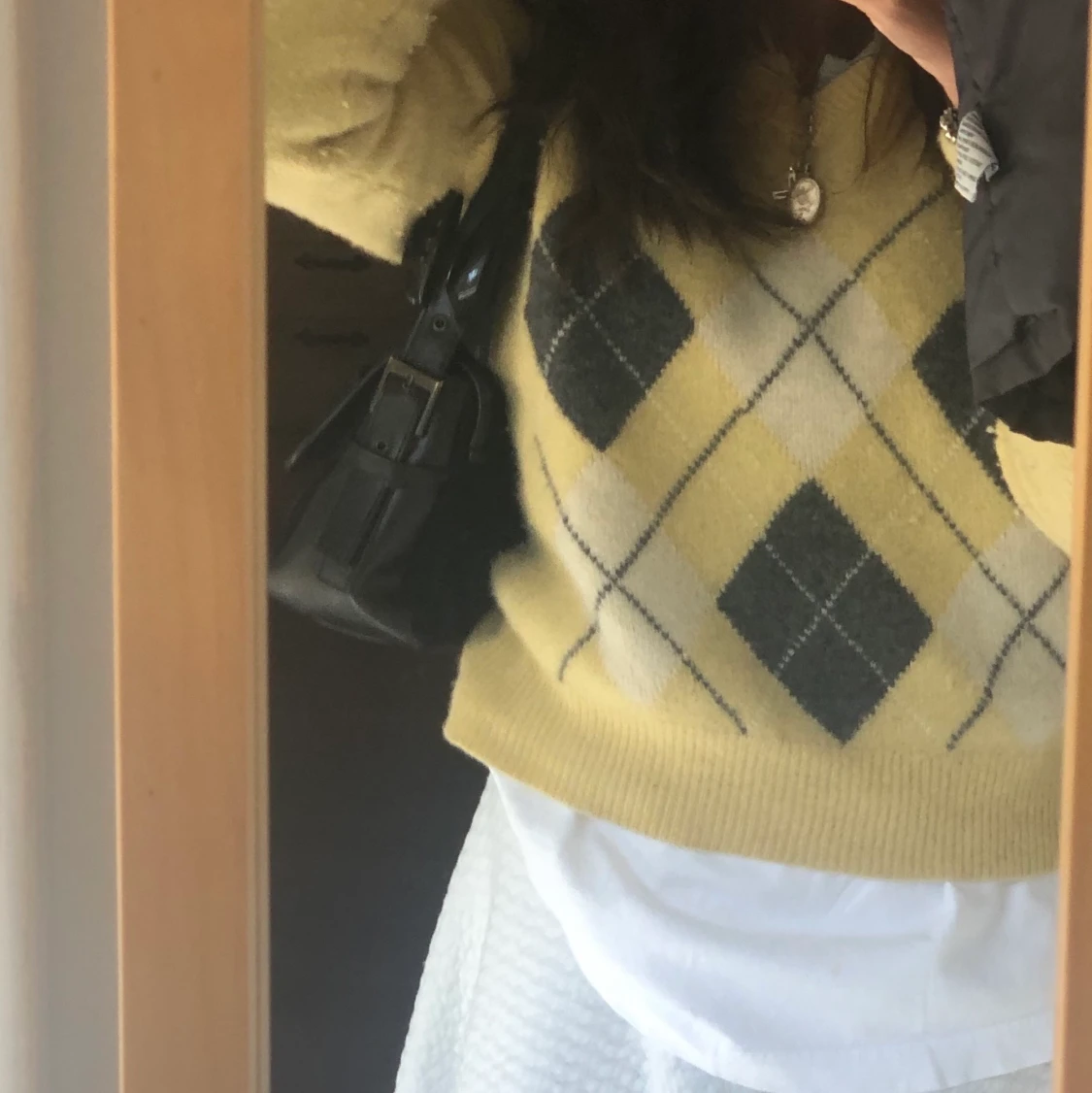 Stickad argyle sweather  - 91