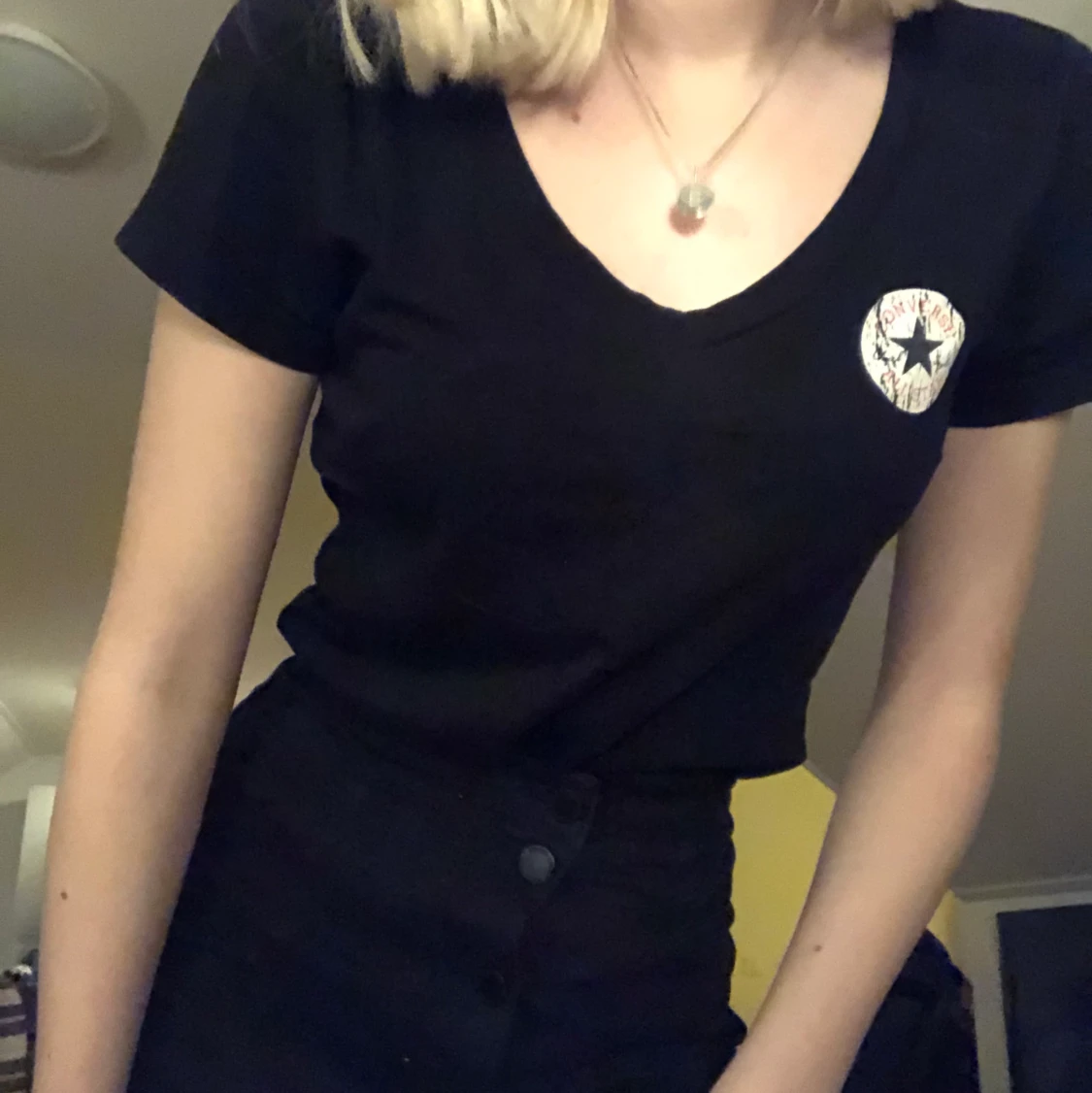 Svart converse t-shirt