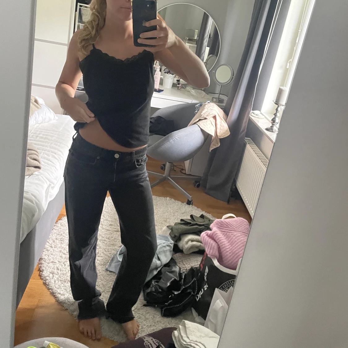 Lågmidjade jeans från zara 