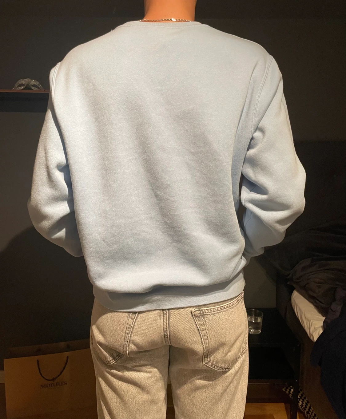 Nike sweatshirt ljusblå - 90