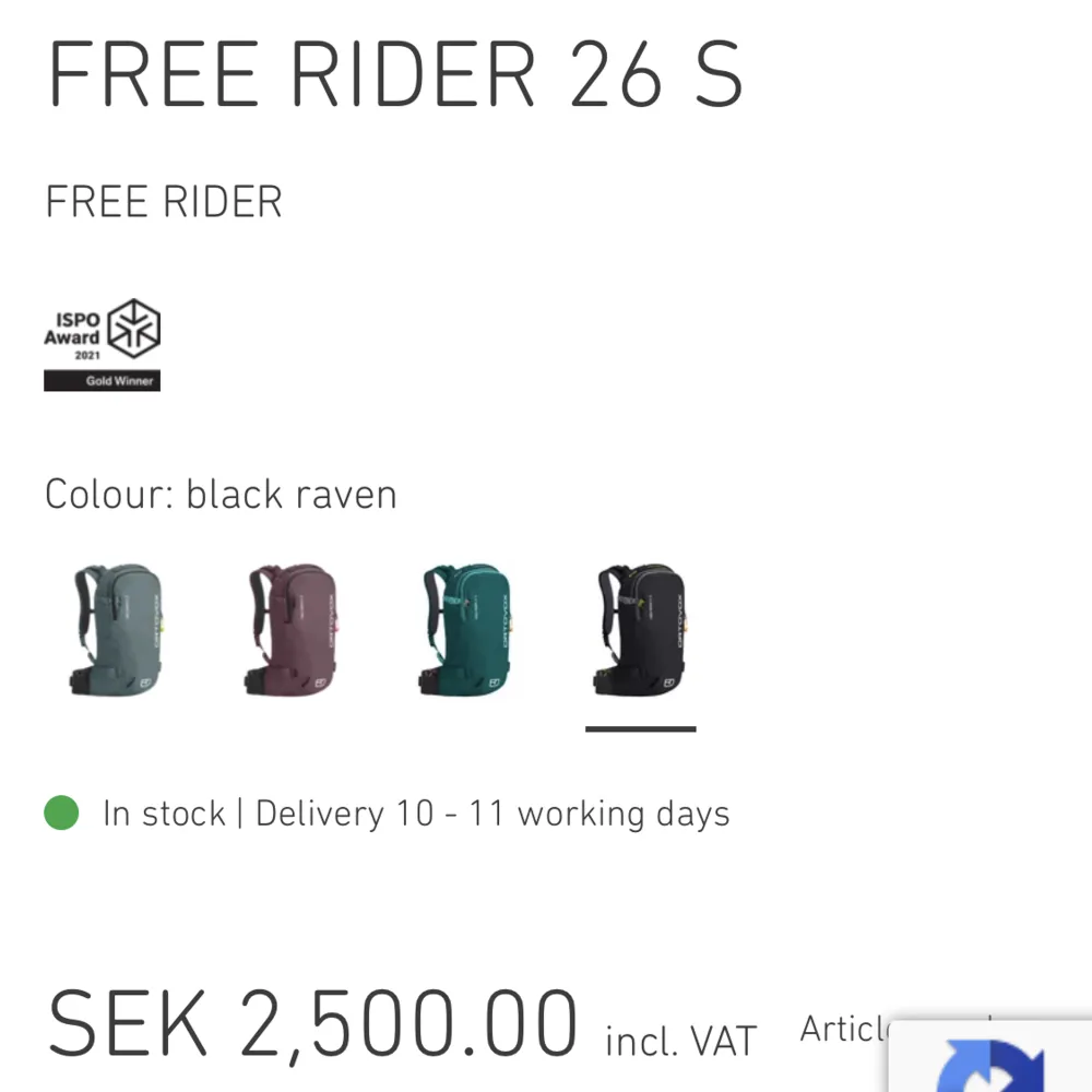 Säljer min ortovox free rider 26L dam modell. Nypris 2500kr säljer för 1500kr   Inga defekter eller tecken på användning. . Väskor.