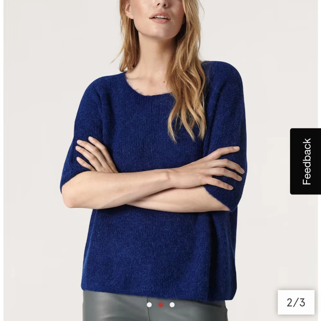 Stickad t-shirt💗 - 90