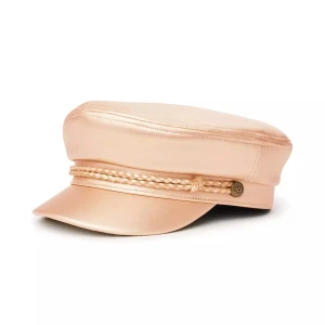 Fiddler Brixton Rose gold skepparmössa vegamössa - En Brixton Fiddler vegamössa, i rose gold skimrande kvalitet. Helt oanvänd, med lapp kvar. Storlek medium. Pris i butik 499kr 