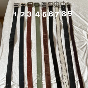 Bälten - Säljer dessa bälten i gott skick💕 skriv privat för fler bilder💕de kostar 70kr/bälte
