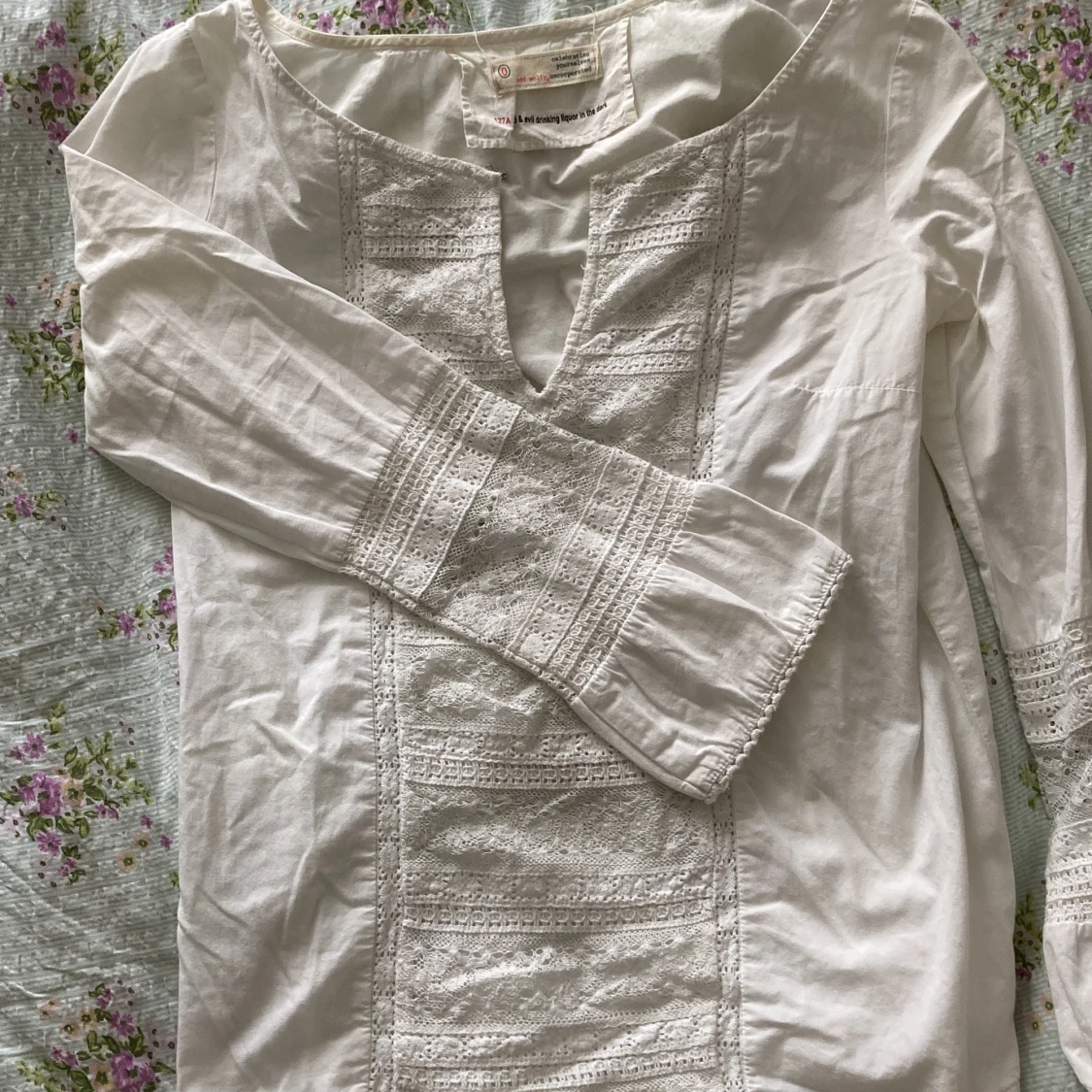 Oddmolly blus med vida ärmar  - 90