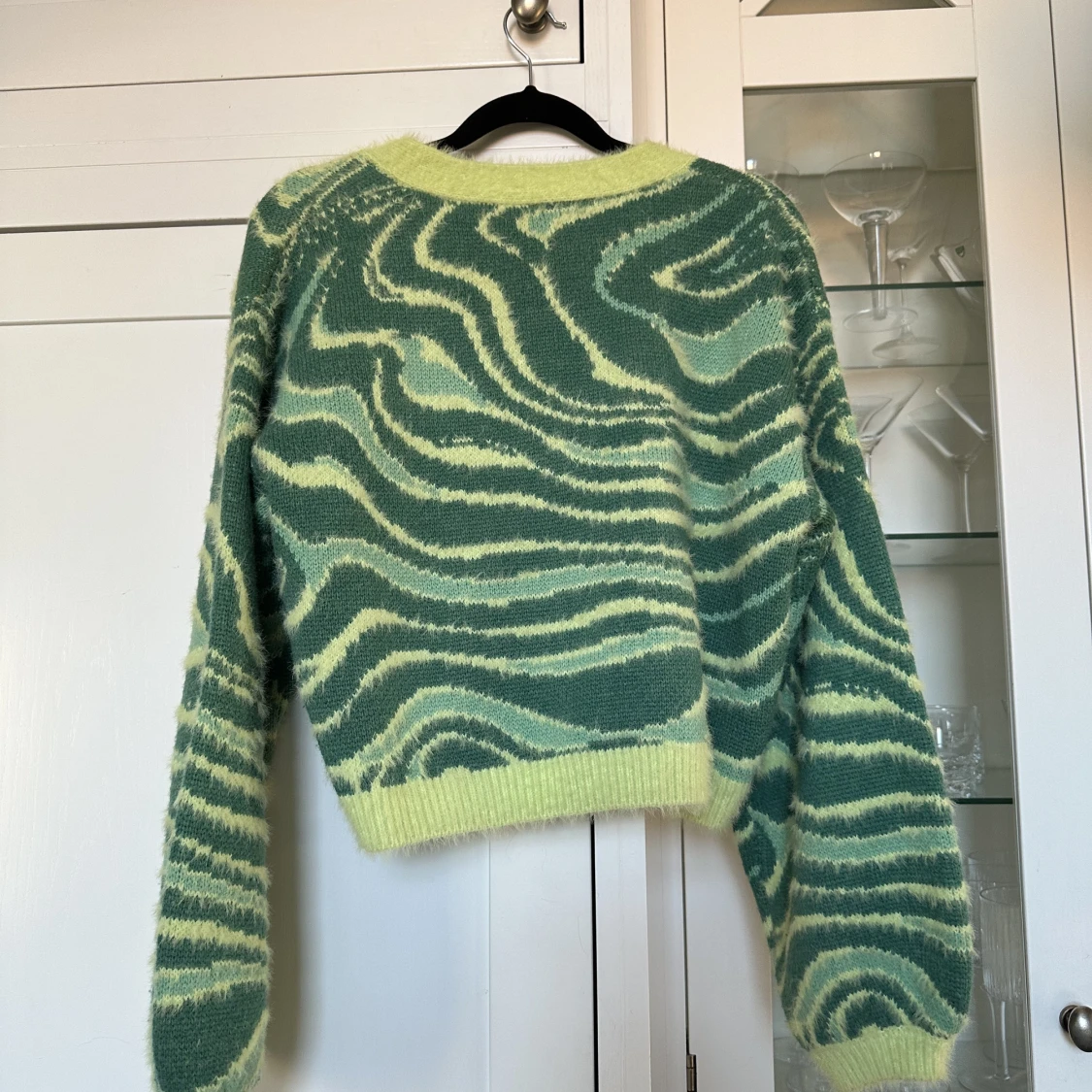 Fluffig grön kofta NA-KD,  - 90