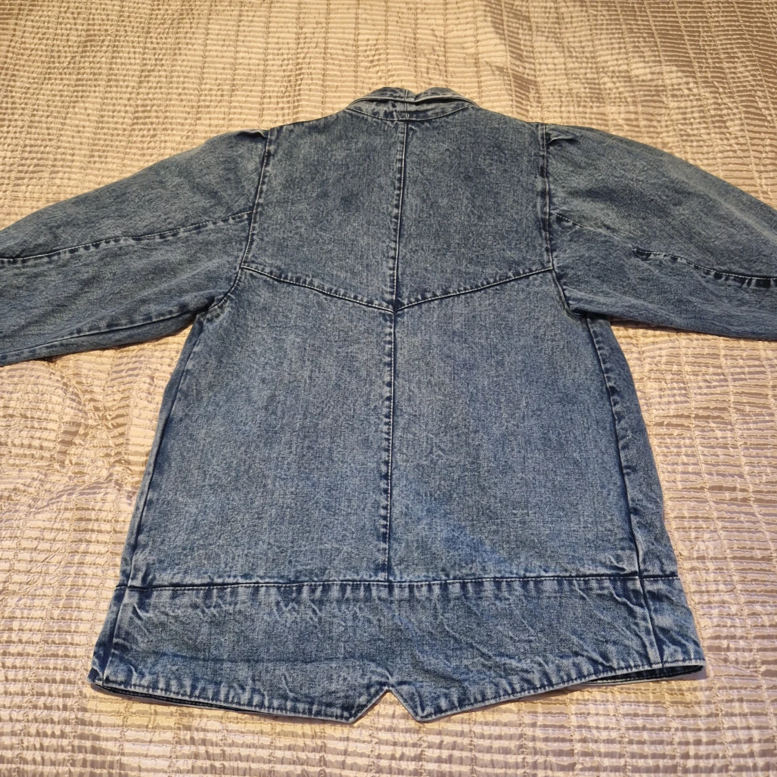 Jeans lång jacka 80-talet. - 90