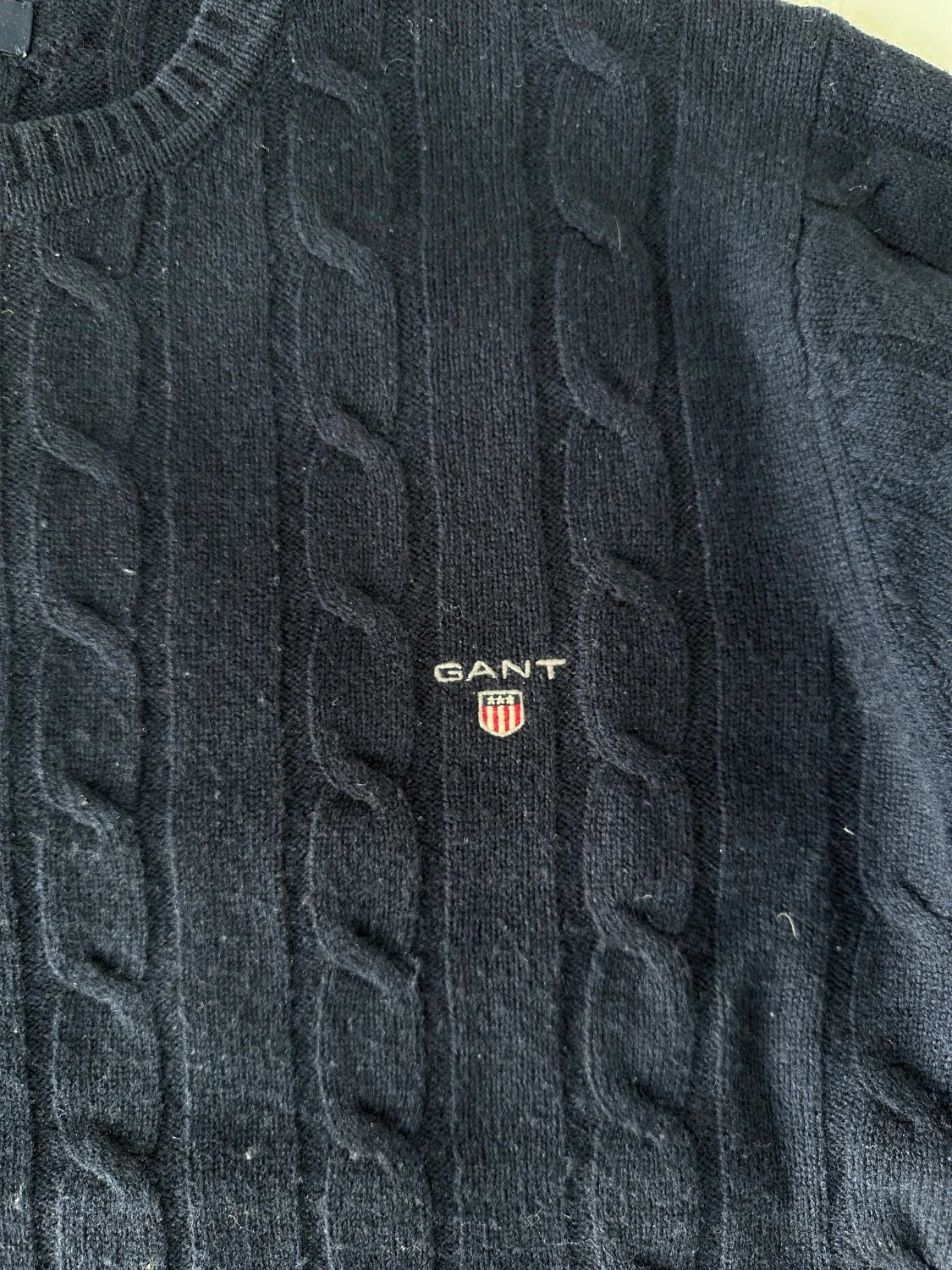 GANT KABELSTICKAD TRÖJA  - 90