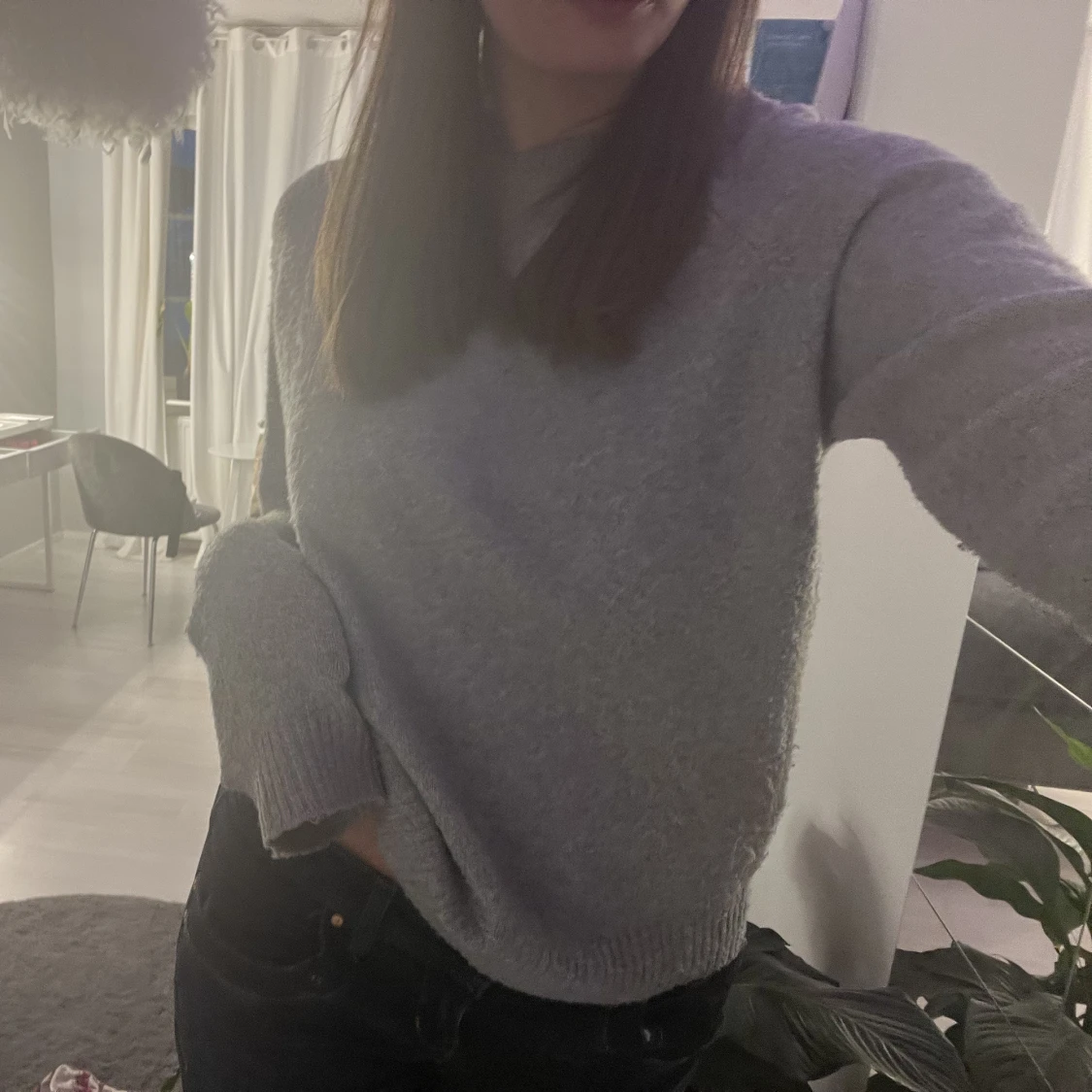 Stickad mysig tröja  - 90
