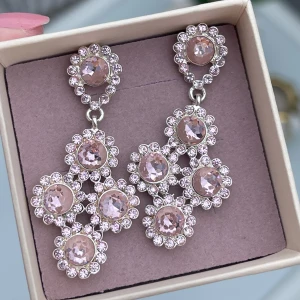 Lily and Rose örhängen  - Suuuupeer fina örhängen från Lily and Rose. Silver med ljusrosa stenar. Felfria men säljer pga kommer ej till användning 🩷