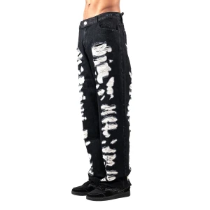 Vicinity Jeans - Vicinity jeans ”Distressed Denim Black” i perfekt skick köptes från vicinityclo.de för några månader sen, Storlek XS sitter som 30/30. Hör av er vid frågor!