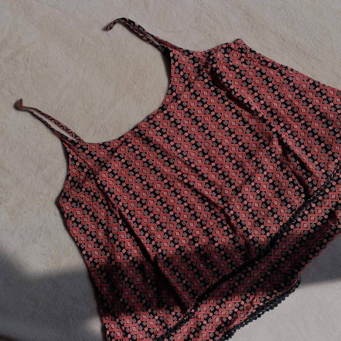 Thin Strap Bohemian Layer Top - 90