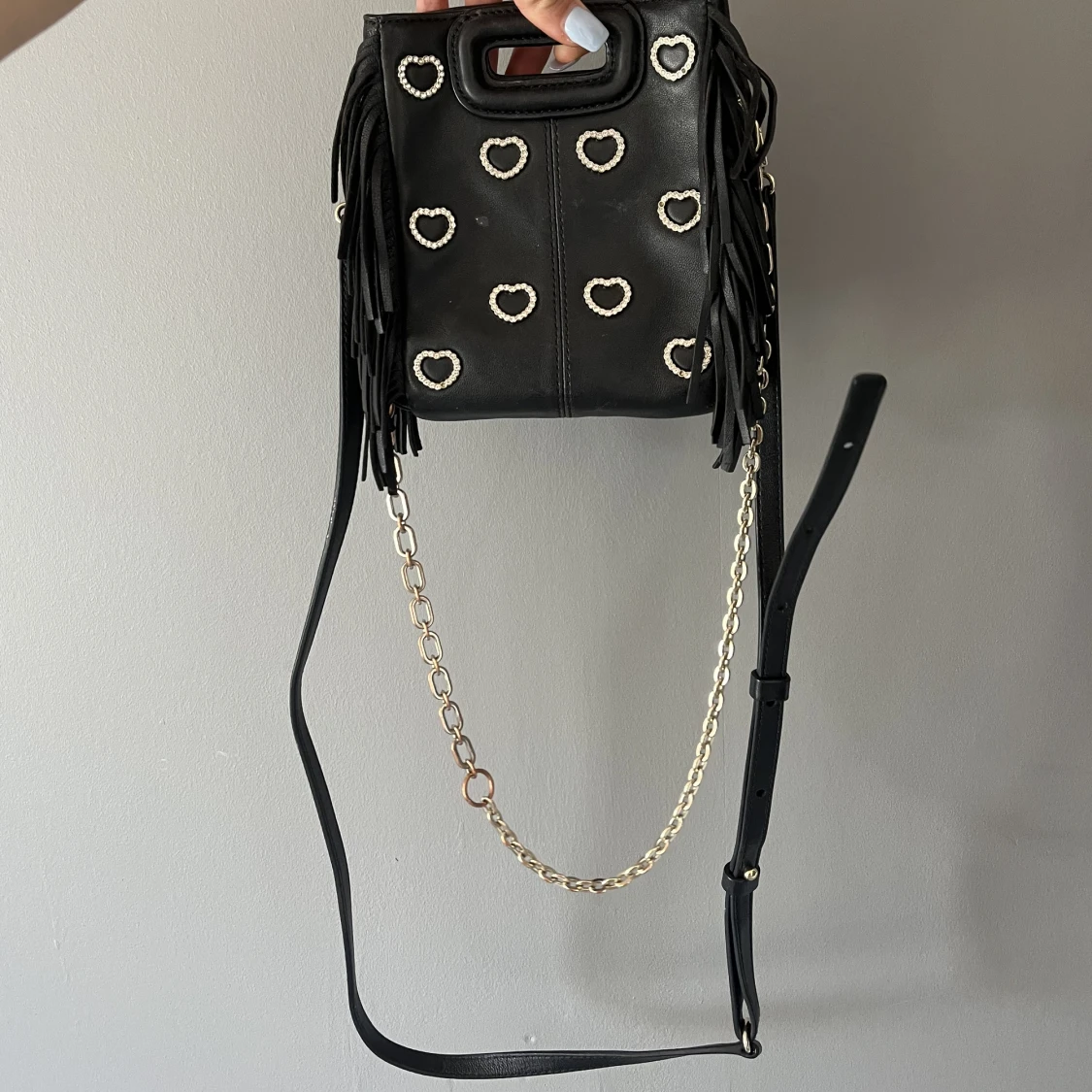 Maje väska med hjärtan