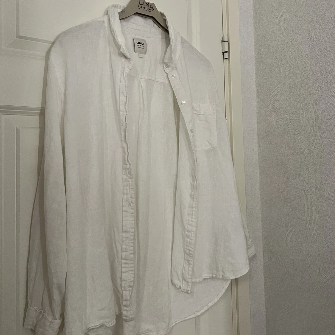 Vit linneskjorta  - 90