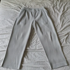 ISSEY MIYAKE HOMME PLISSE - Tvärfetaoch sköna byxor från issey miyake Homme plisse. 8/10 skick. Någon scuff på benet men det syns knappt
