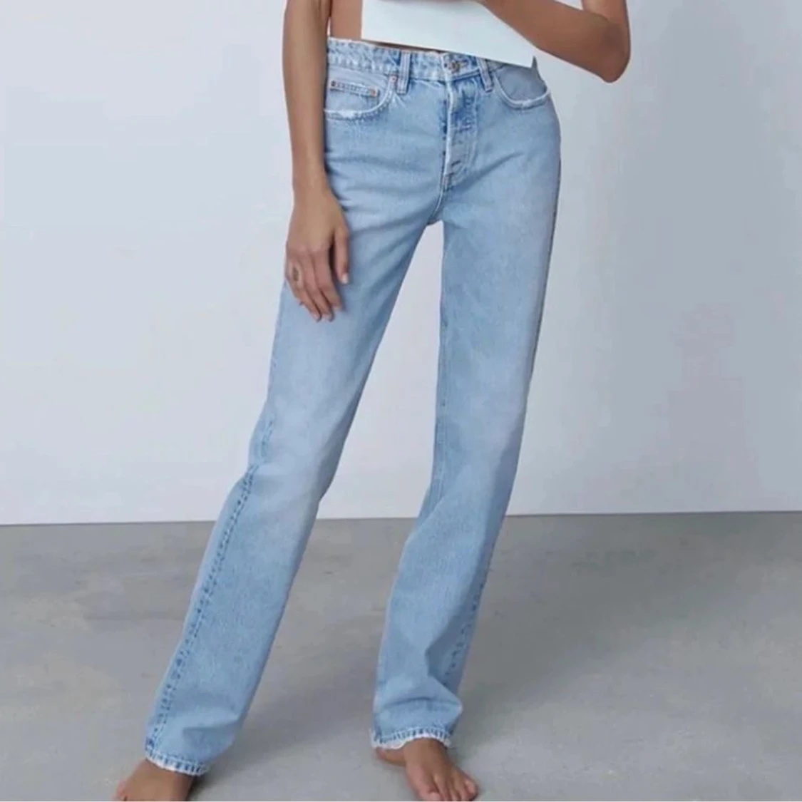 Zara mid rise jeans