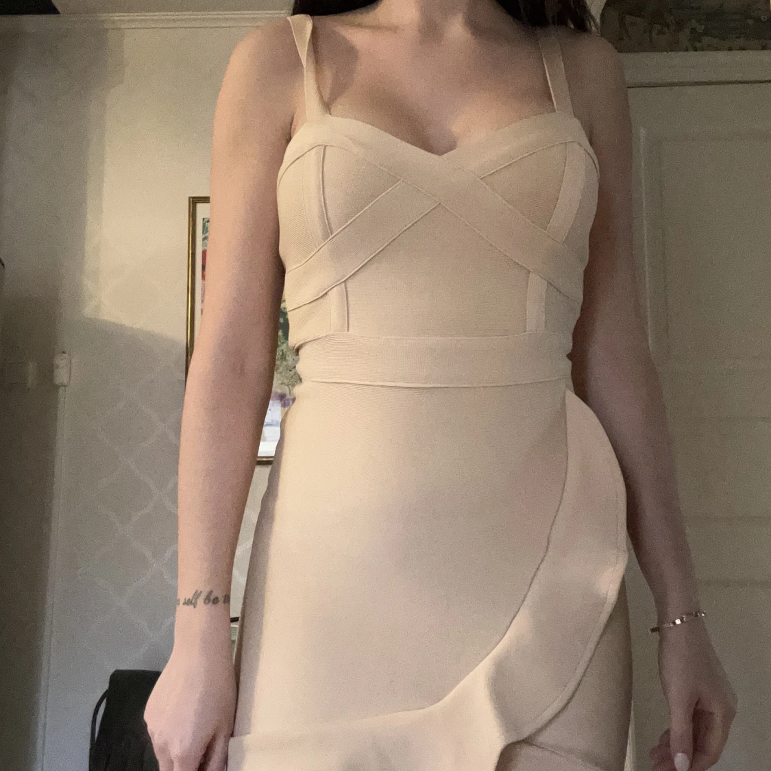 Beige klänning  - 91