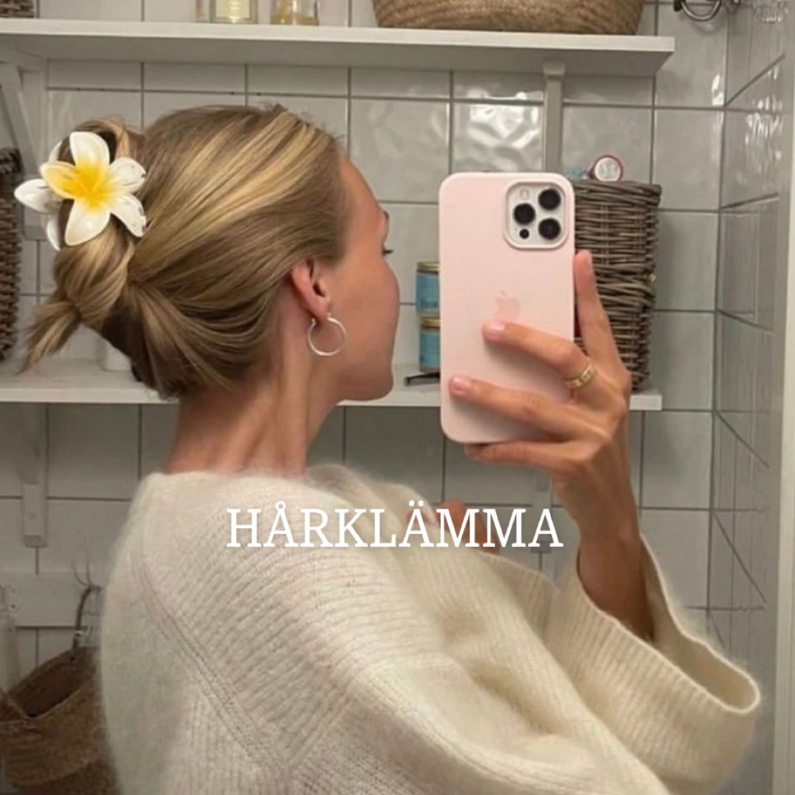 Hårklämma blomma
