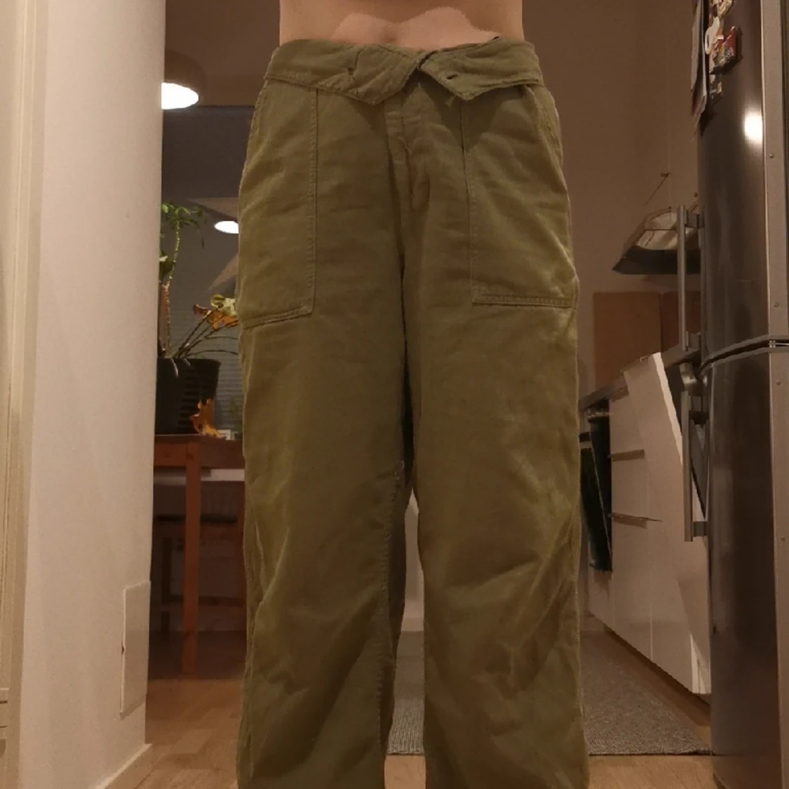 Cargo byxor khaki  - 91