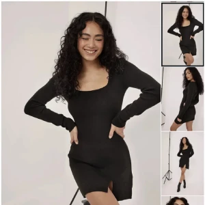 Klänning anv 1 gång - Perfekt skick, använd 1 gång! Stickad så perfekt för när det är lite kallare. Kan fixa egna bilder om det önskas!