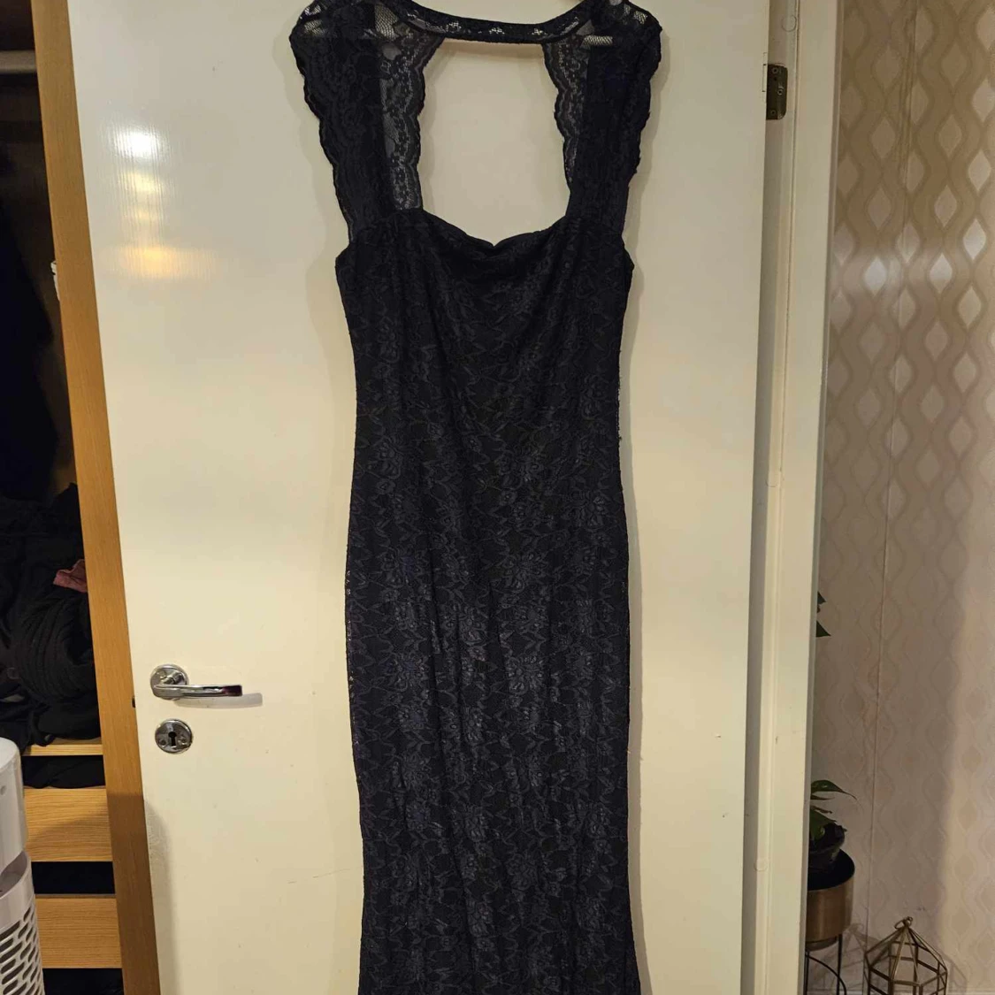 Mörkblå festklänning stl L