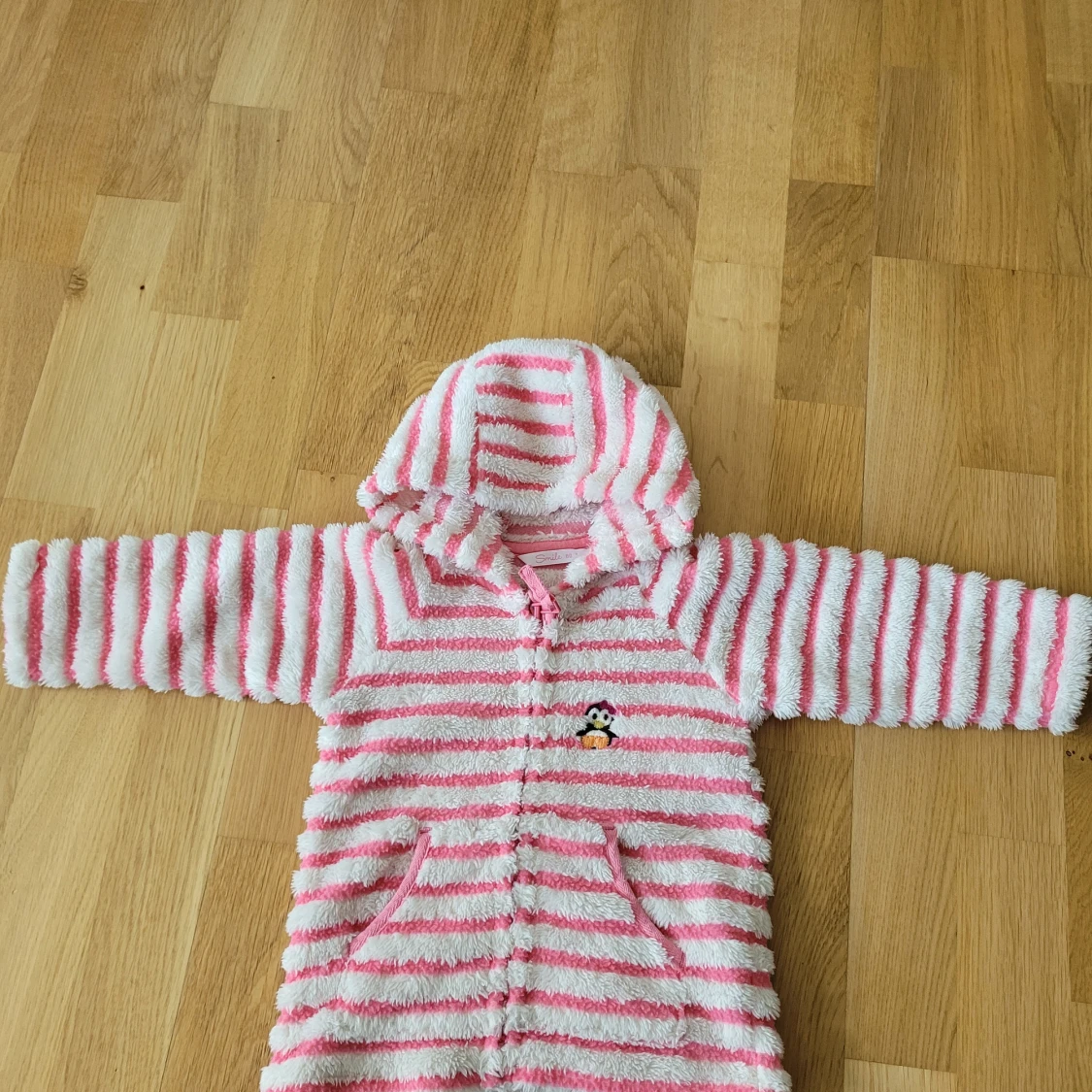 Randig söt fleecejacka