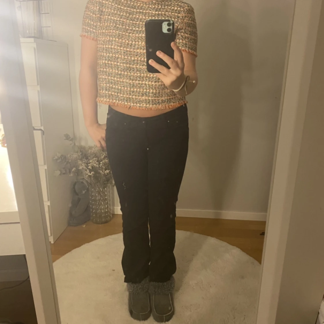 Stickad tshirt Mango