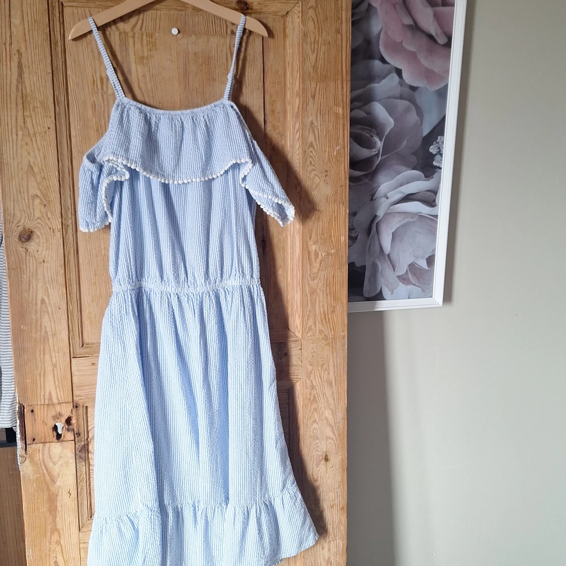 Blå fin sommarklänning 