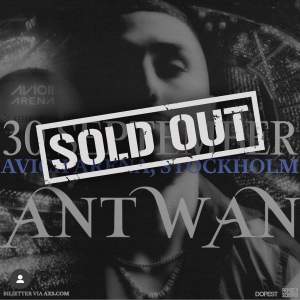 Säljer 2st biljetter till Antwans konsert pga förhinder, endast seriösa köpare! Sektion A18, rad 14!