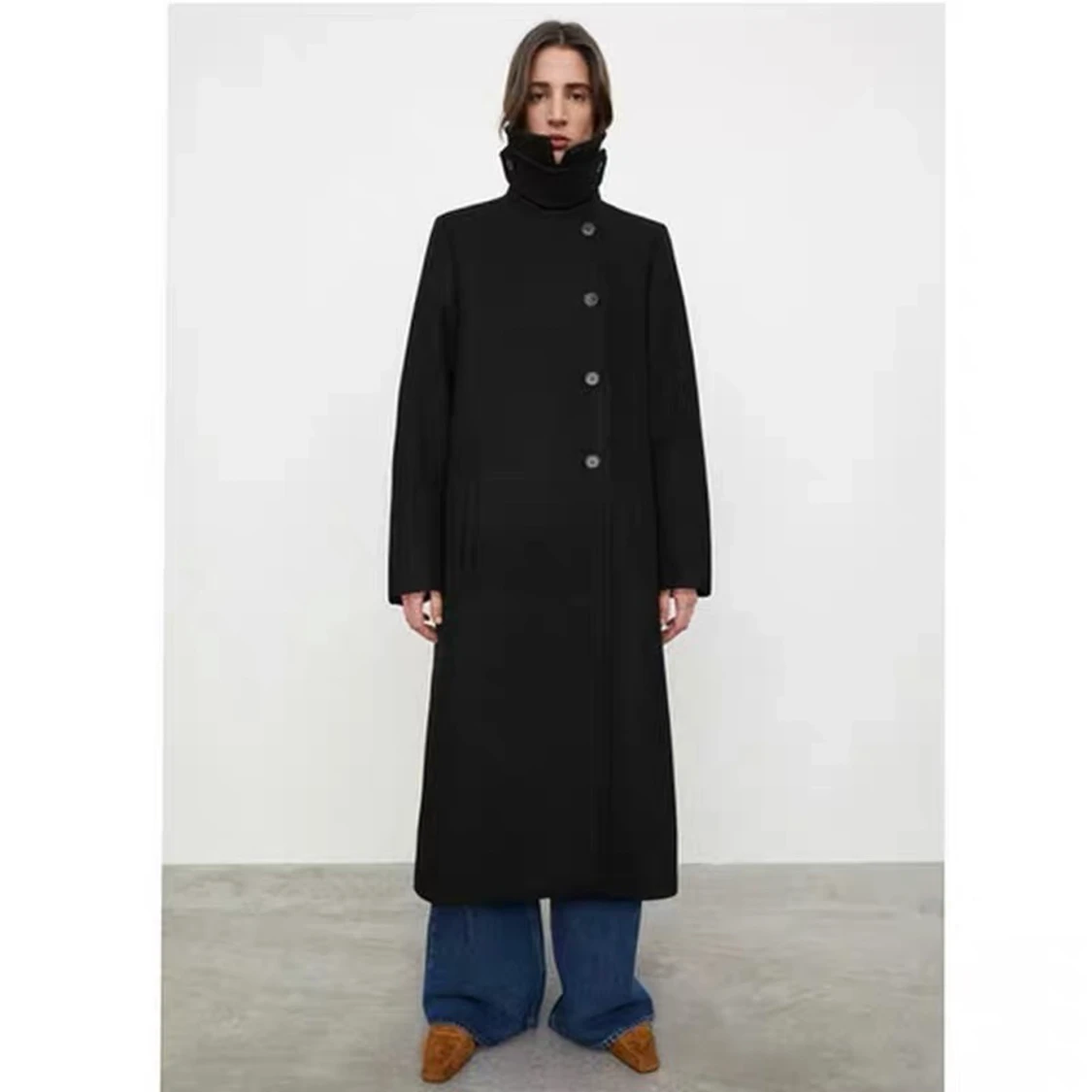 Toteme style winter long coat oversized  - 90
