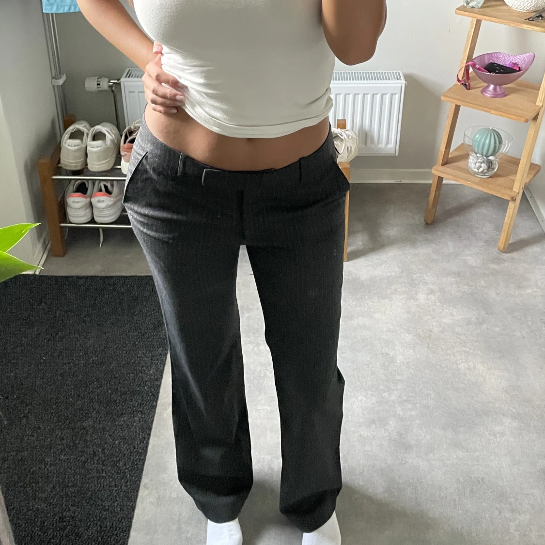 Lågmidjad kostymbyxor  - 90