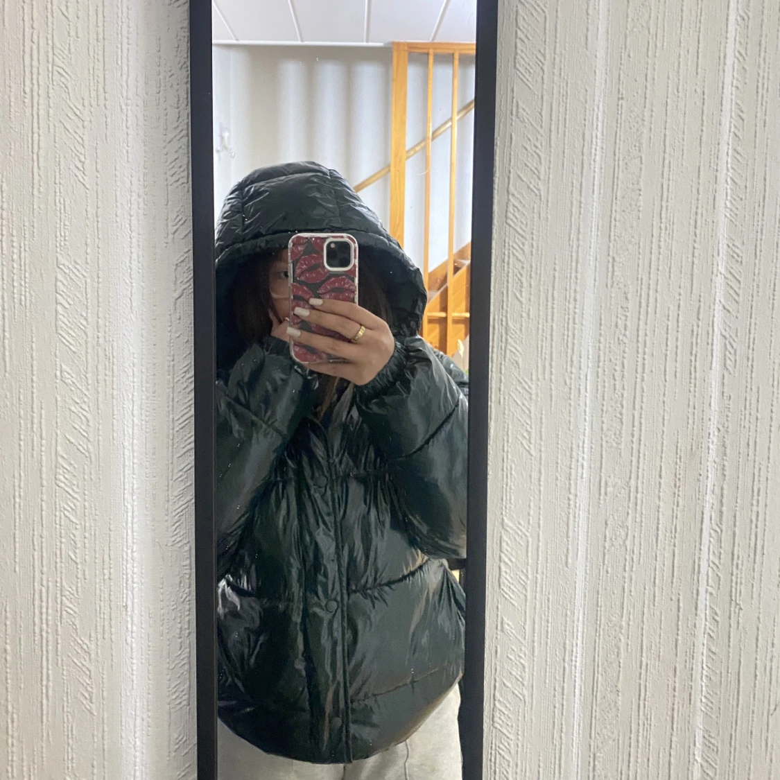 Grön vinterjacka från Zara - 90