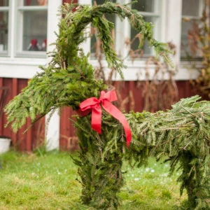 Julbock  - Julbock gjord av gran. Finns i flera storlekar pris börjar från 500-3000 kr.