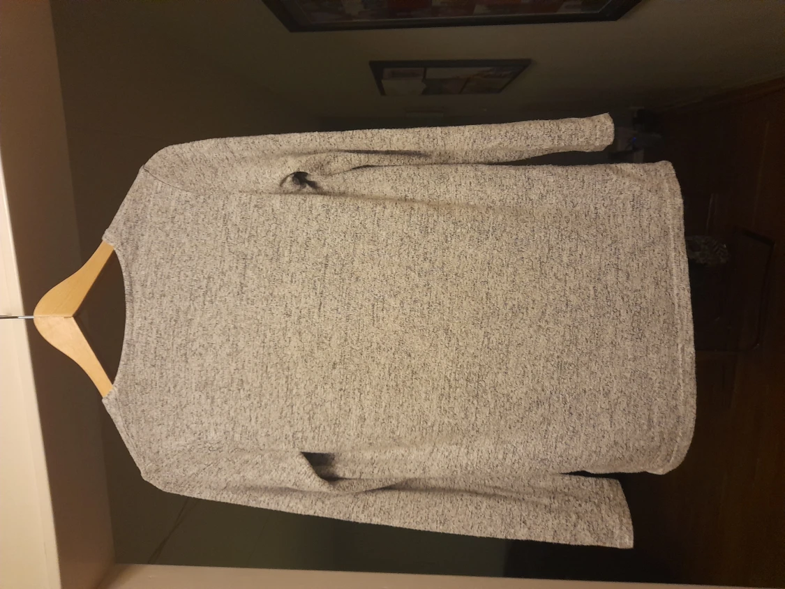 Gråmelerad kofta storlek 146-152 - 90