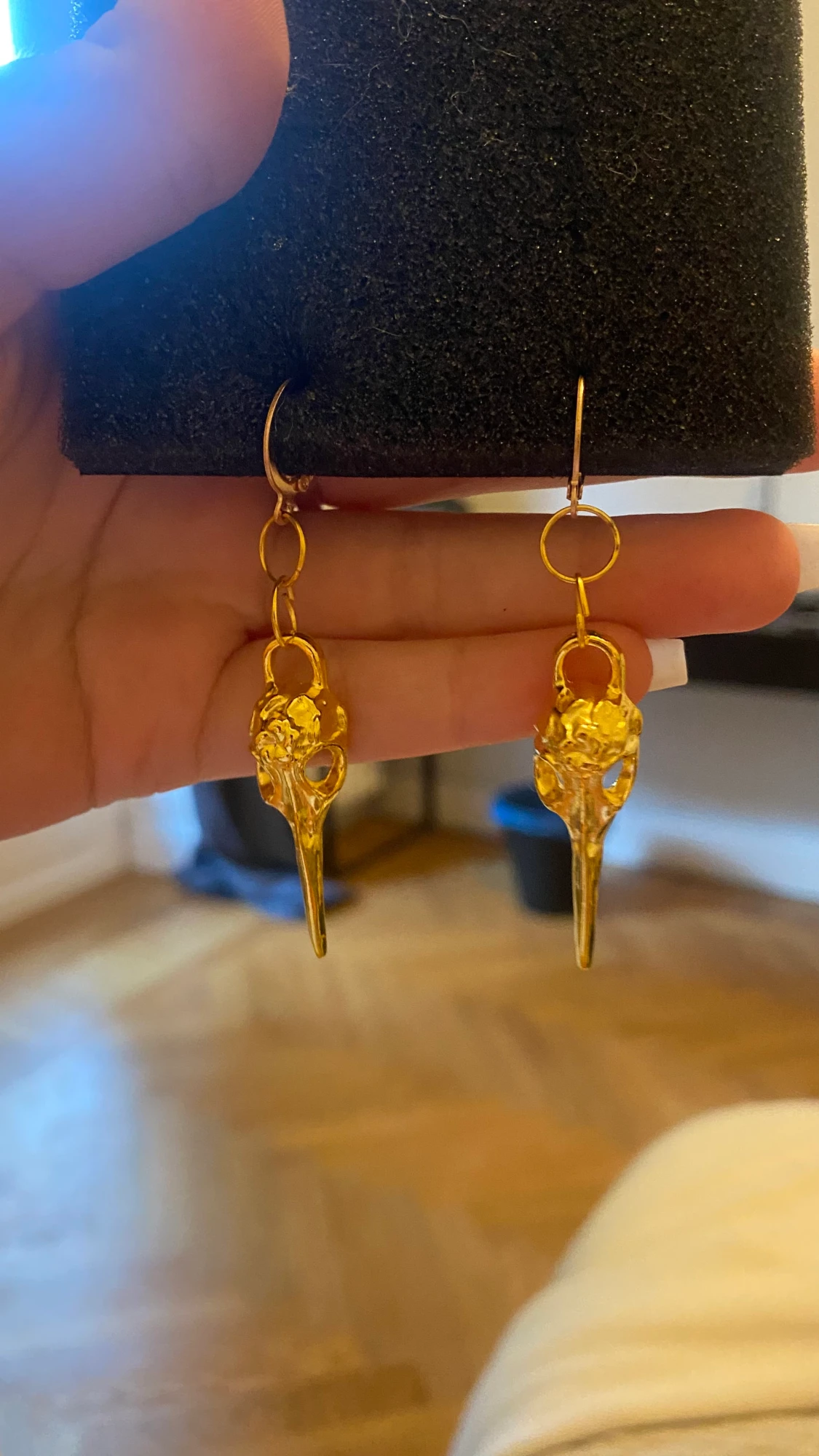 Egengjorda örhängen 