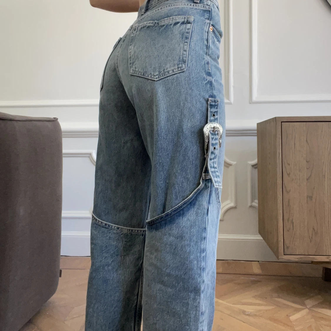 Jeans med spänne - 91