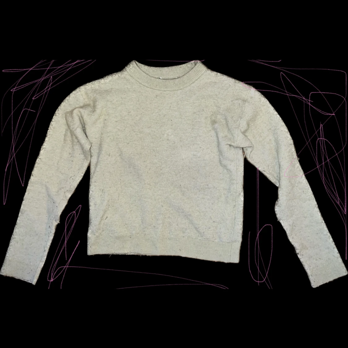 Stickad mint grön tröja  - 90