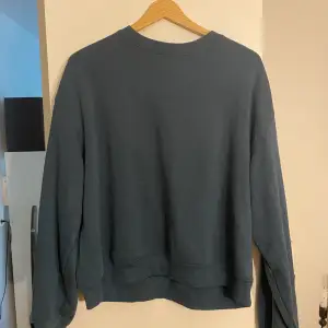 En blå/grön sweatshirt/crewneck från Weekday 💙 Såljer då den tyvärr inte längre kommer till användning 🩵
