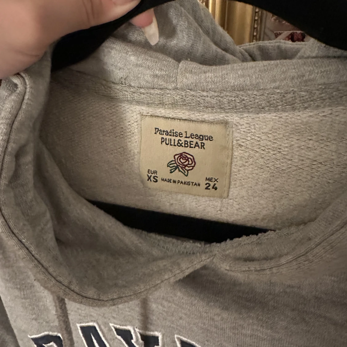 Croppad huvudtröja  - 90