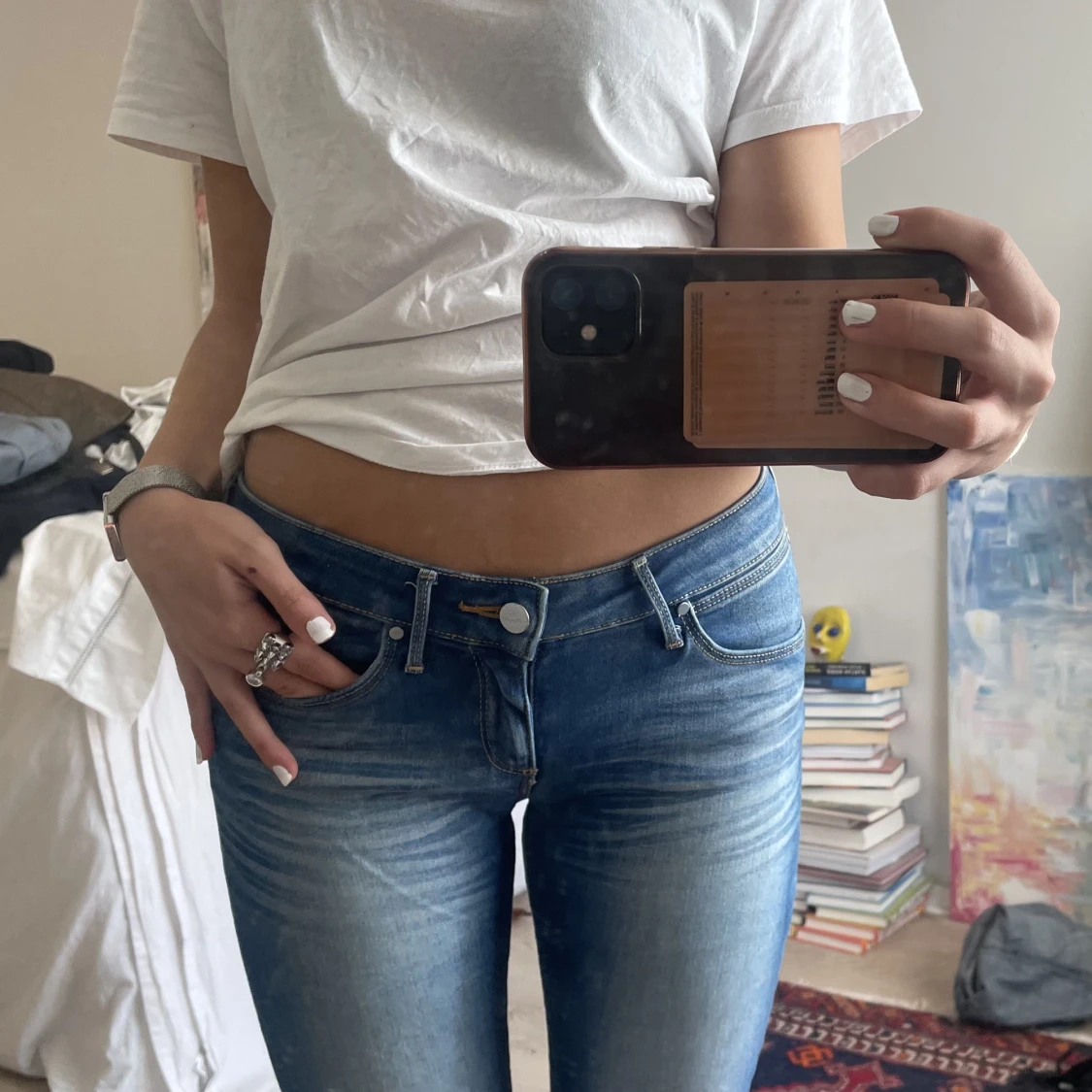 Lågmidjade jeans - 90