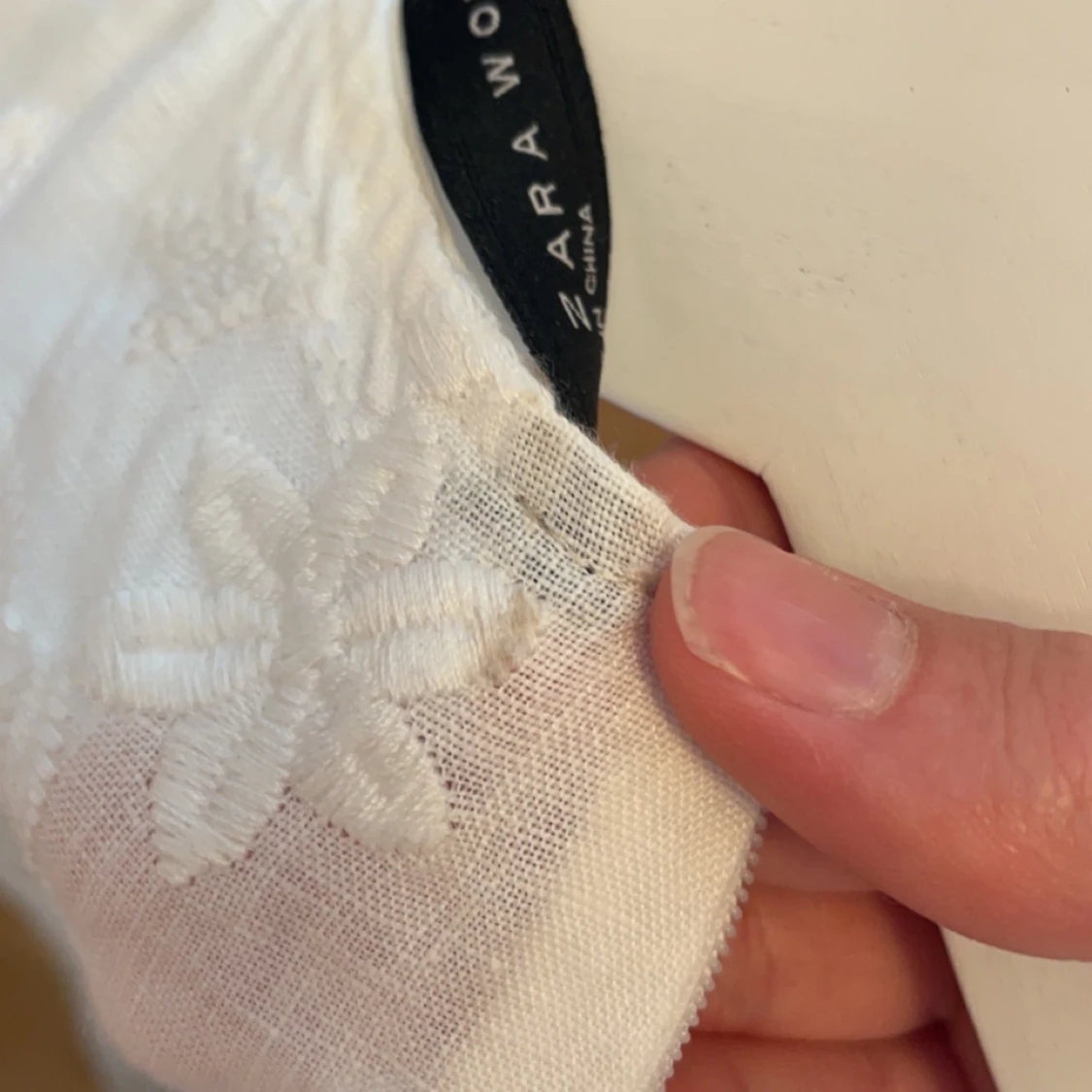 Vit klänning från Zara, fint skick - 91