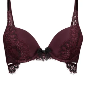 Hunkemöller Ilana Maximizer - Vinröd bh från Hunkemäller. Inlägg med maximizer-effekt. Fel storlek för mig. Nyskick.