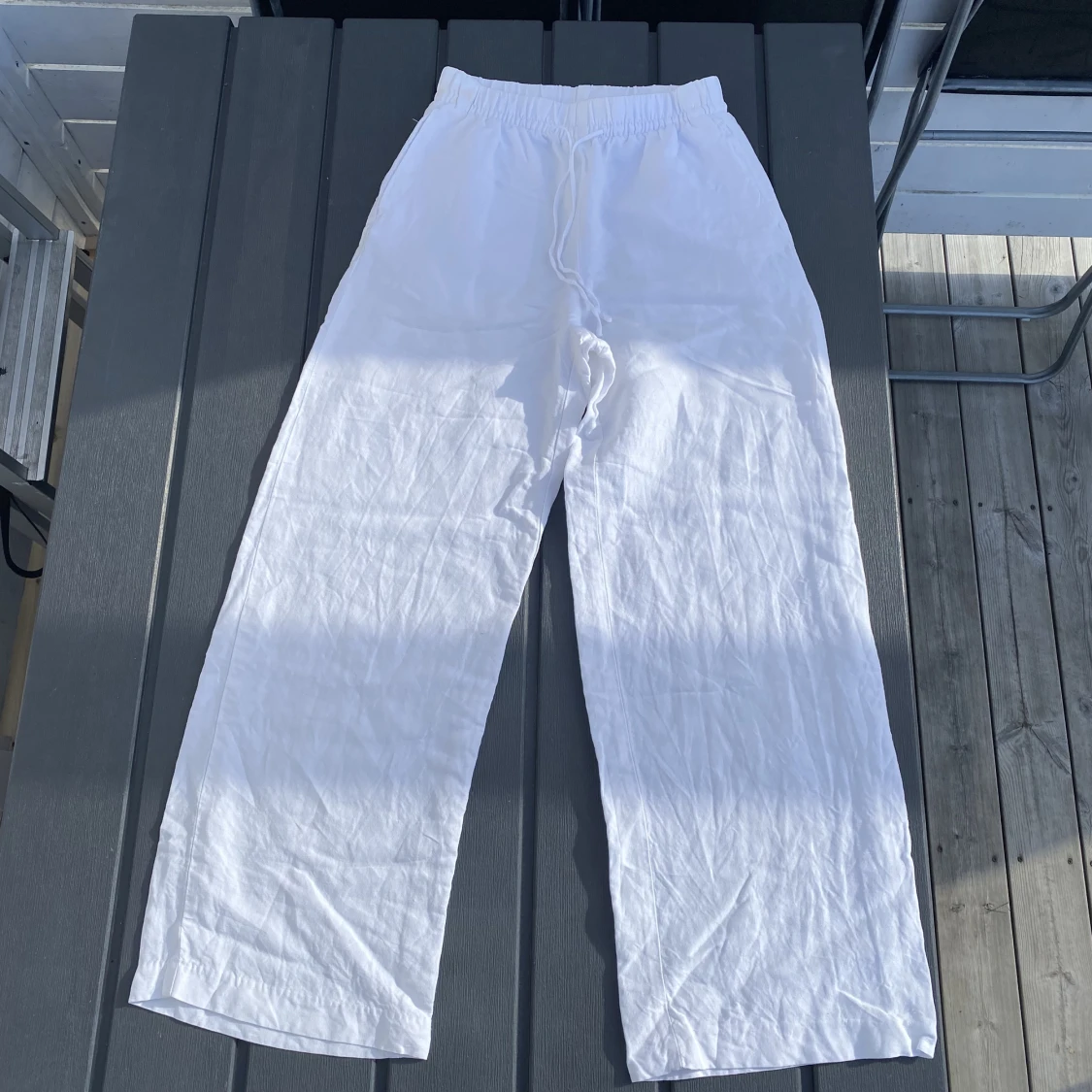 Vita linnebyxor - 91